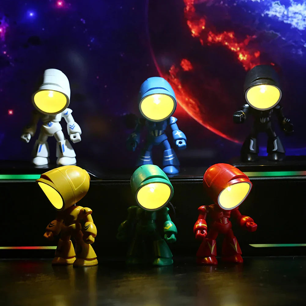 Cute Robot LED Table Lamp for Kids' Room and Desk