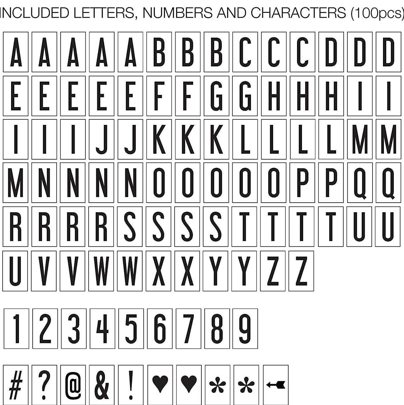 Mini LED Light Box with 100+ Letters