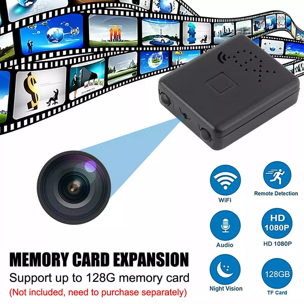WiFi HD Mini Video Camera with Night Vision and Motion Detection