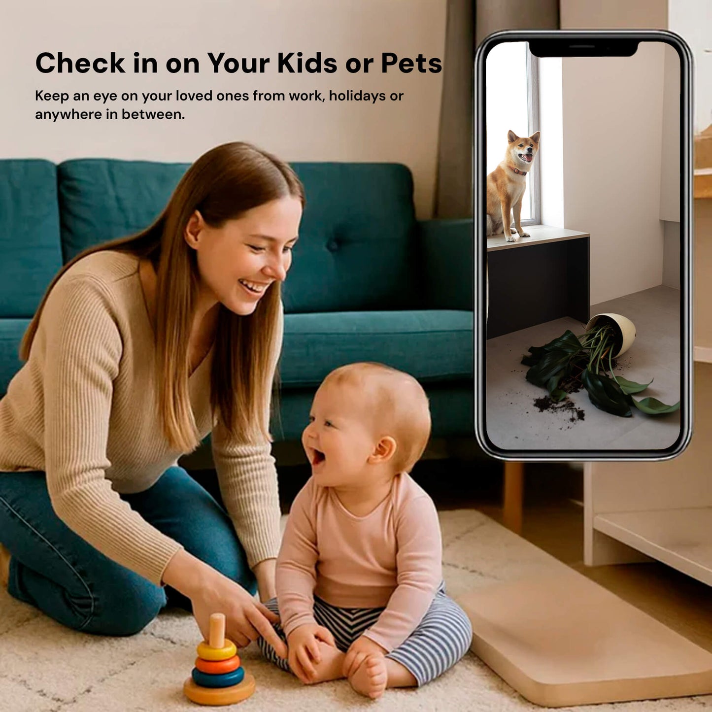 Covert 1080P Wireless Nanny Surveillance Camera with Audio