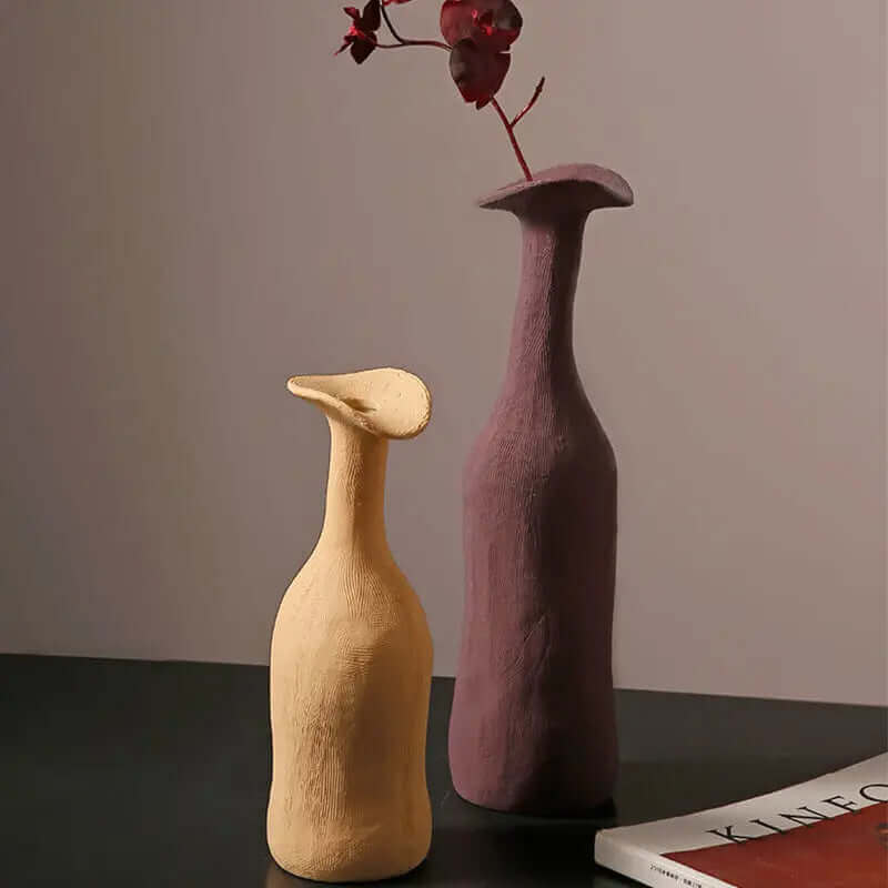 Handcrafted Minimalist Morandi Ceramic Vases