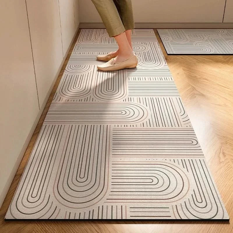 Cushioned Non-Slip Kitchen Floor Mat with Mold Resistant Fabric