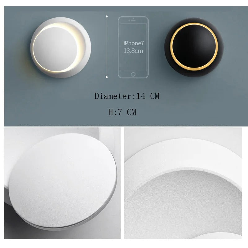 Minimalist LED Orb Wall Light