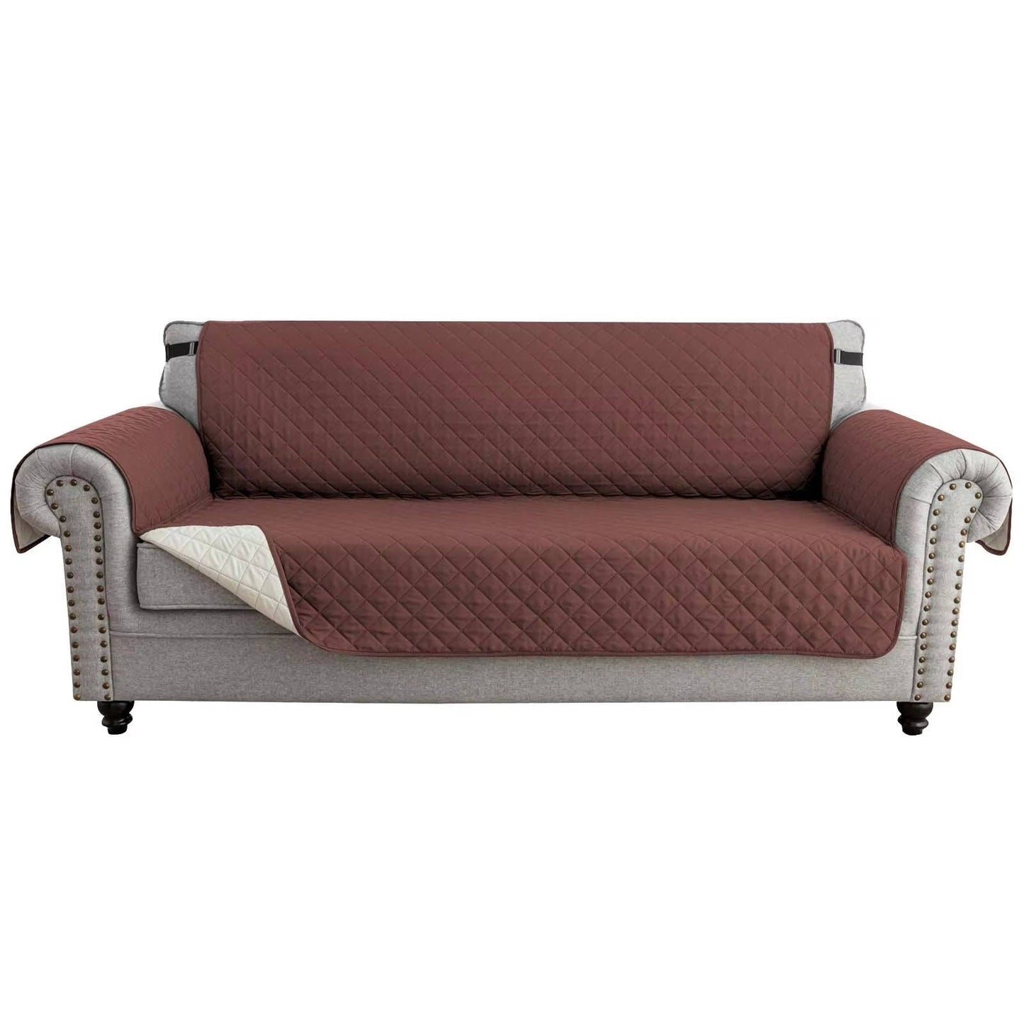 Reversible Water Resistant Sofa Cover for 3 Cushion Couch