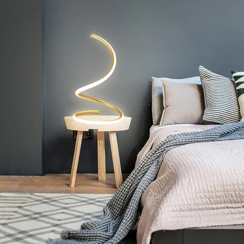 Minimalist Adjustable LED Table Lamp with Eco-Friendly Design