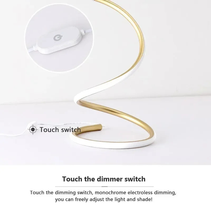 Minimalist Adjustable LED Table Lamp with Eco-Friendly Design