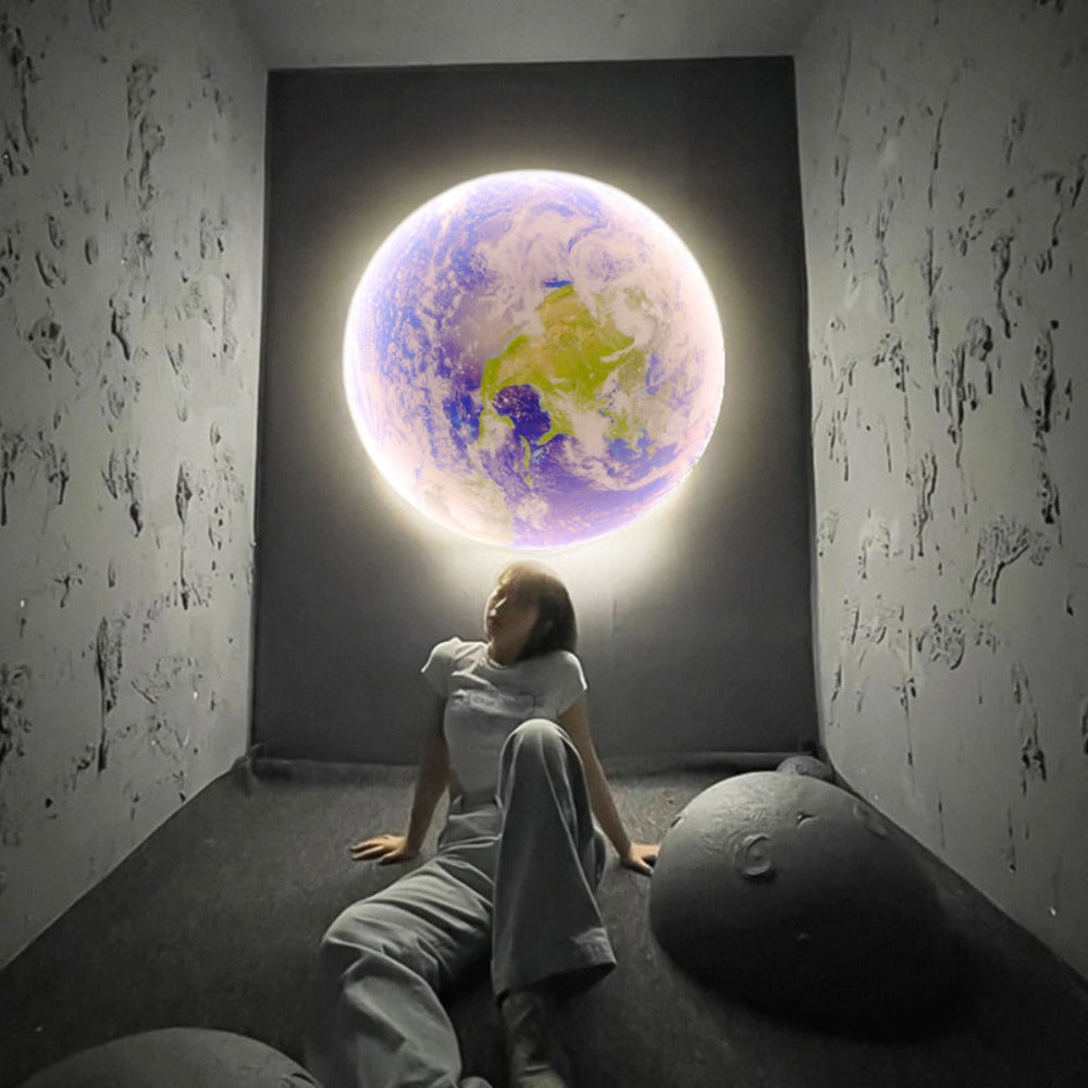 3D LED Moon or Earth Wall Lamp with Remote Control