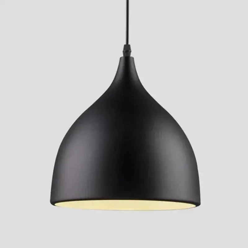 Modern LED Pendant Light in Black, White, or Silver