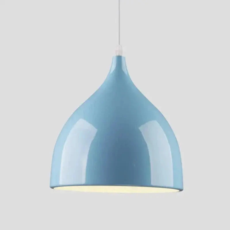 Modern European LED Pendant Light in Black, White, or Silver