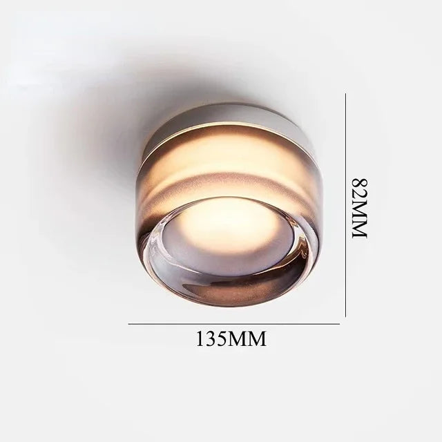 Modern Round Black Wall Lamp with Soft LED Lighting