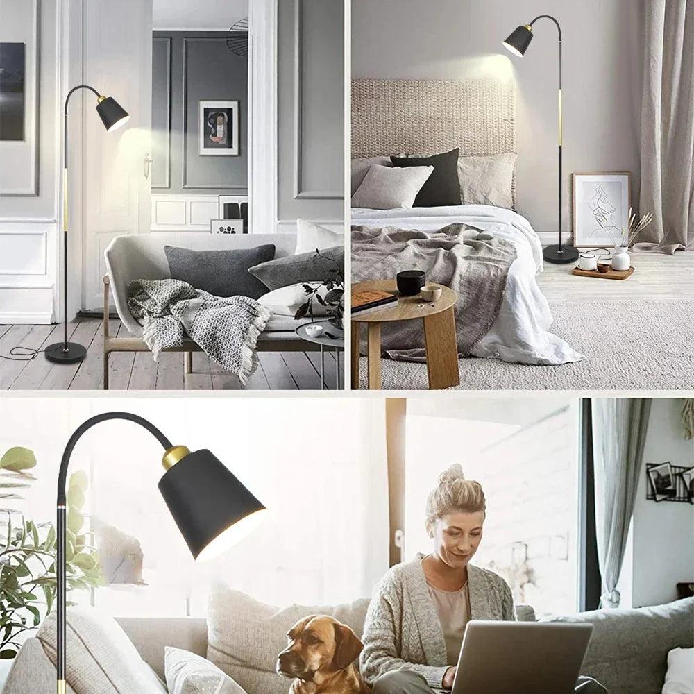 Adjustable Modern Floor Lamp with Eco-Friendly LED Lighting
