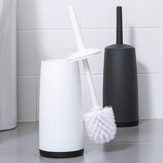 Modern Toilet Brush with Hidden Holder and Long Handle