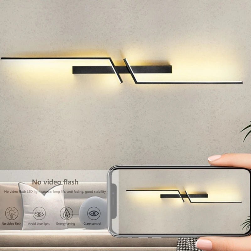 Modern LED Wall Lamp with Frosted Acrylic Shade and Adjustable Color Temperature