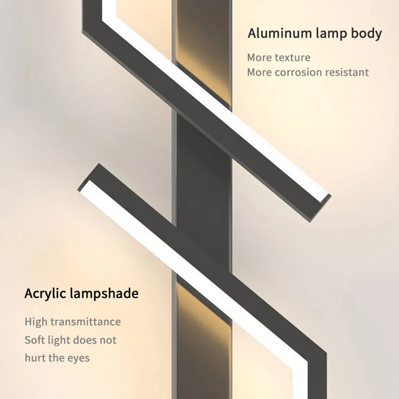 Modern LED Wall Lamp with Frosted Acrylic Shade and Adjustable Color Temperature