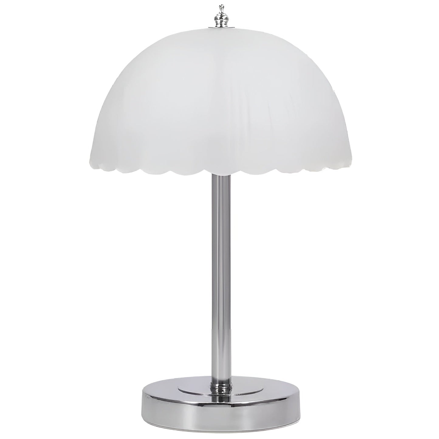 Modern LED Table Lamp with Transparent Glass Shade - Energy Efficient and Stylish