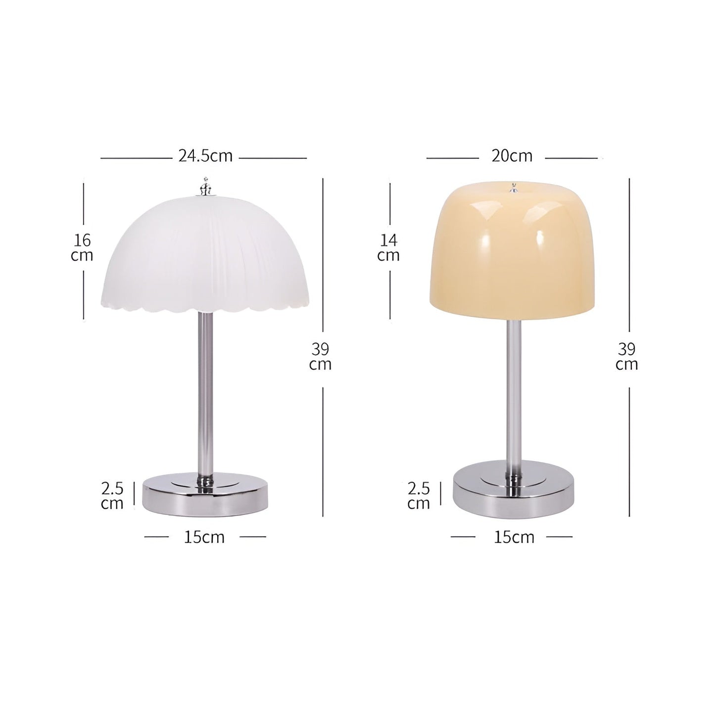 Modern LED Table Lamp with Transparent Glass Shade - Energy Efficient and Stylish