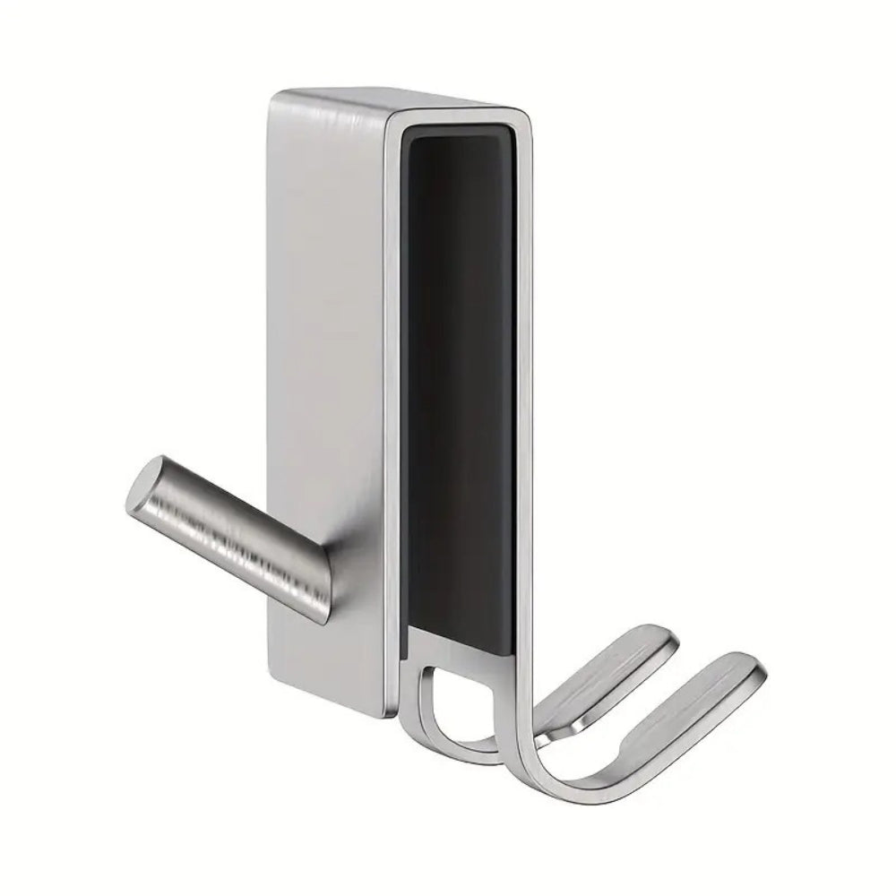 Sleek Stainless Steel Shower Door Hooks for Towels