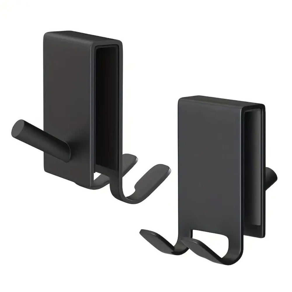 Sleek Stainless Steel Shower Door Hooks for Towels