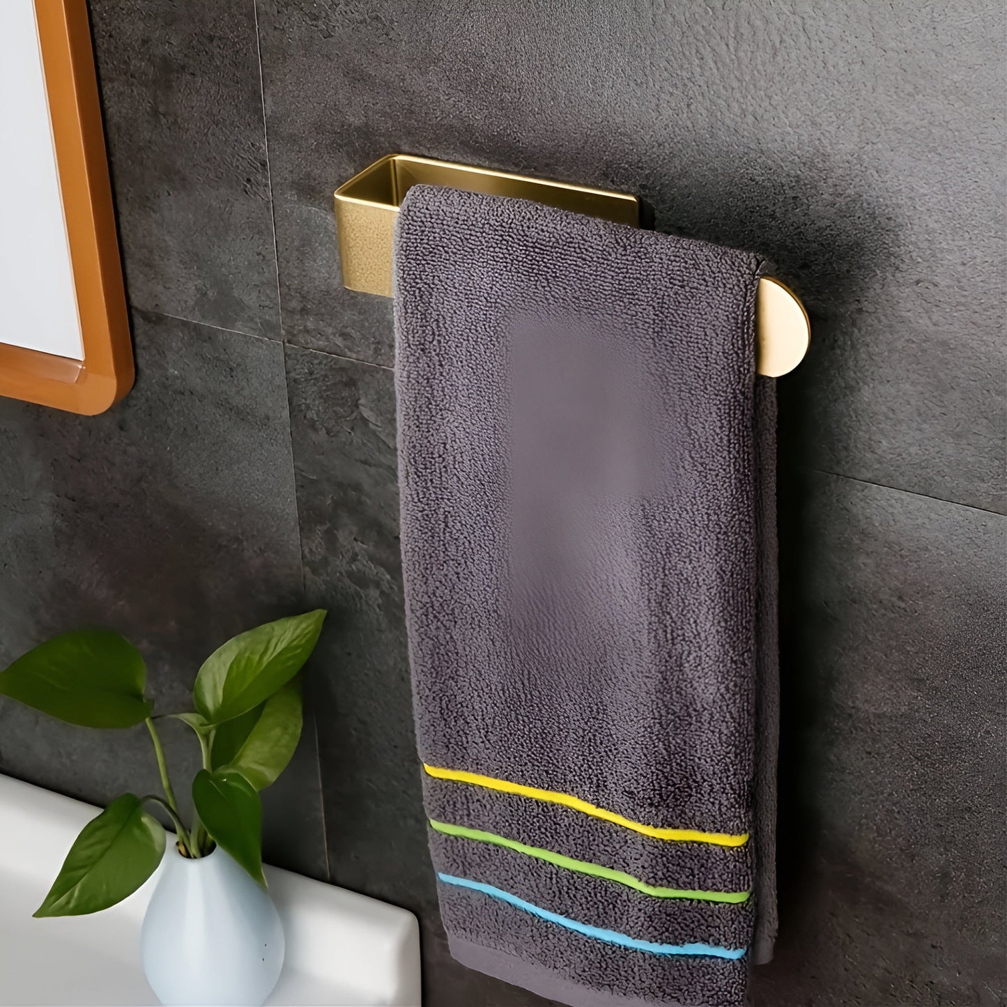 Wall Mounted Modern Stainless Steel Towel Rack