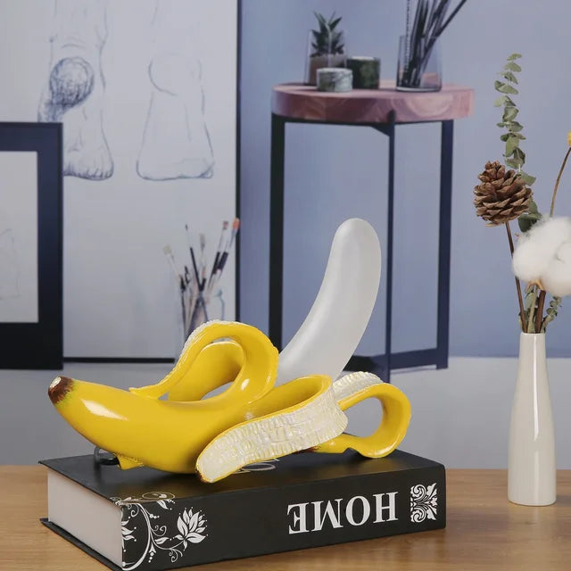 Banana-Shaped Decorative Table Lamp with Warm LED Light