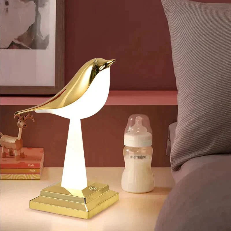 Eclectus Bird Table Lamp with USB Power Supply