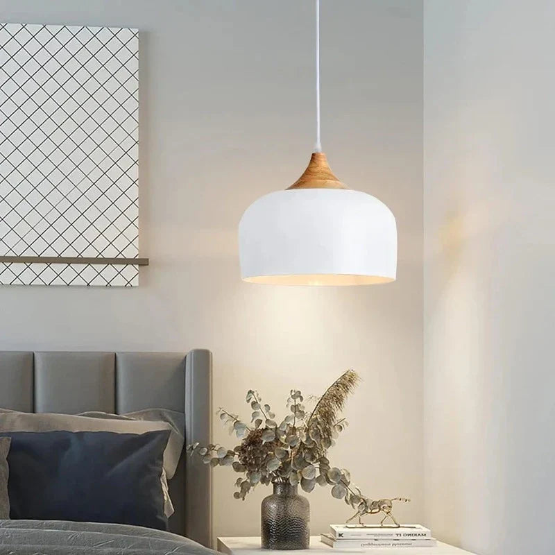Flower-Shaped Glass Pendant Lamp