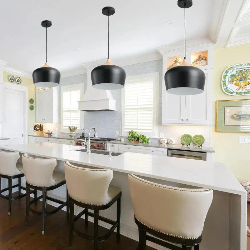 Flower-Shaped Glass Pendant Lamp