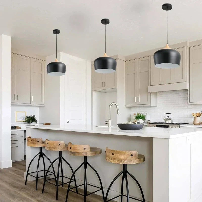 Flower-Shaped Glass Pendant Lamp