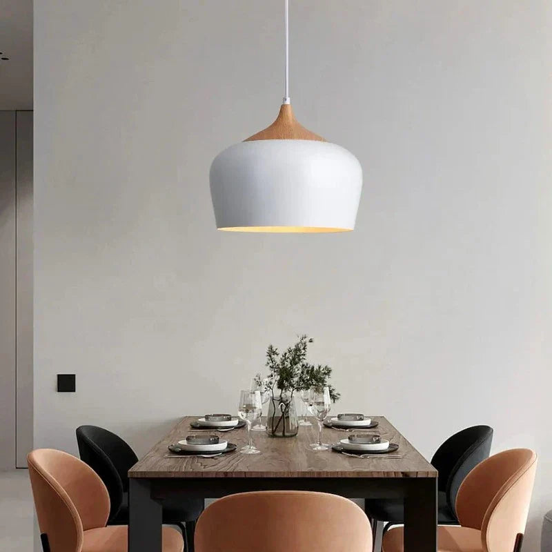 Flower-Shaped Glass Pendant Lamp