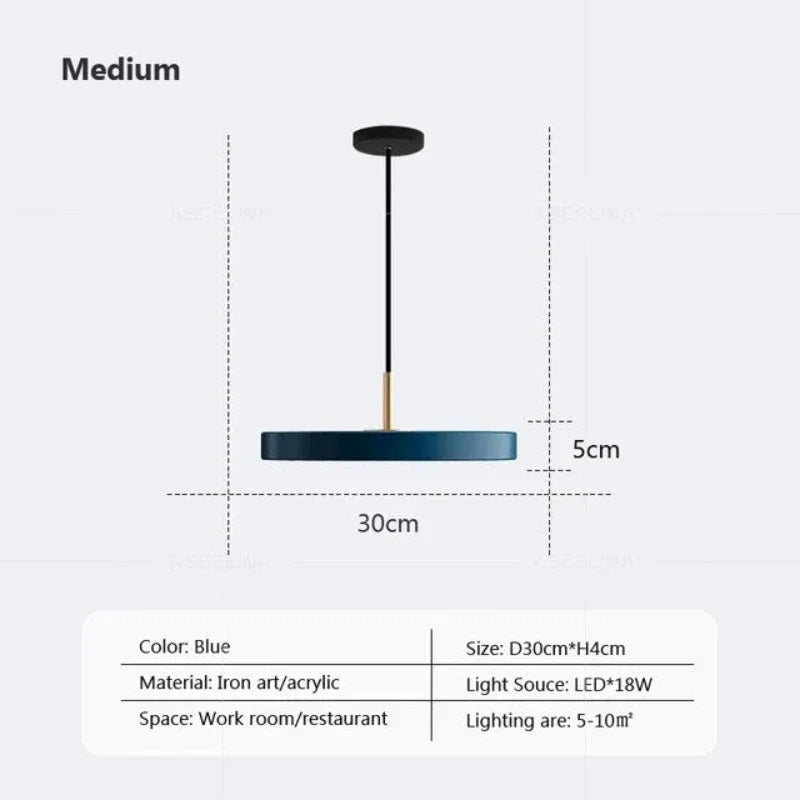 Slim Disc LED Pendant Light for Modern Interiors