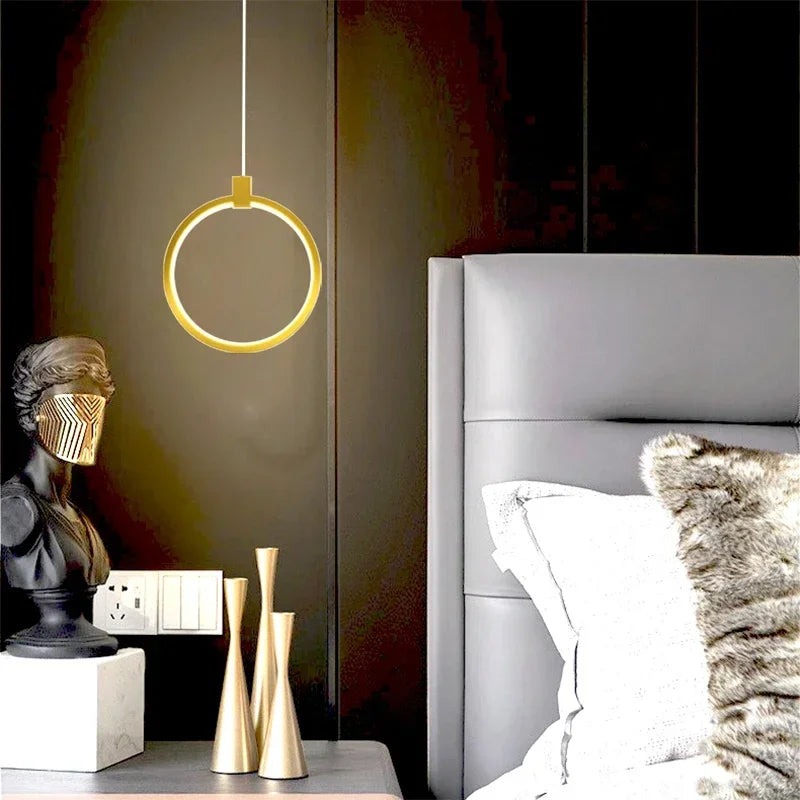 Adjustable Double Shade Pendant Light with Built-in LED
