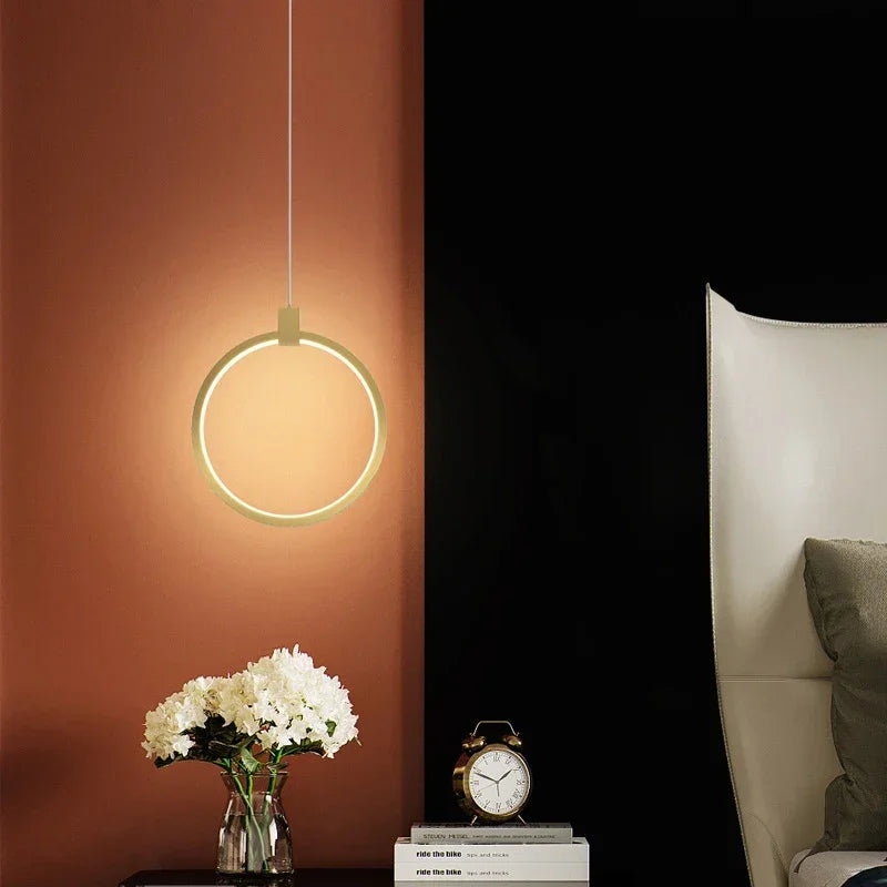 Adjustable Double Shade Pendant Light with Built-in LED