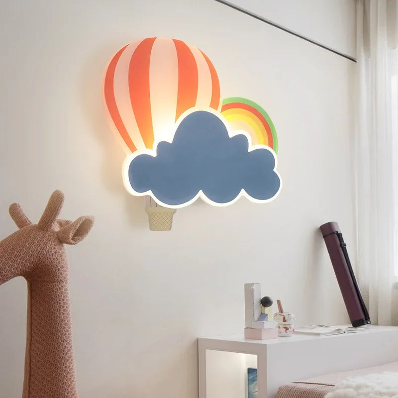 LED Wall Lamp for Kids' Rooms and Hallways - Playful Design with Soft Light