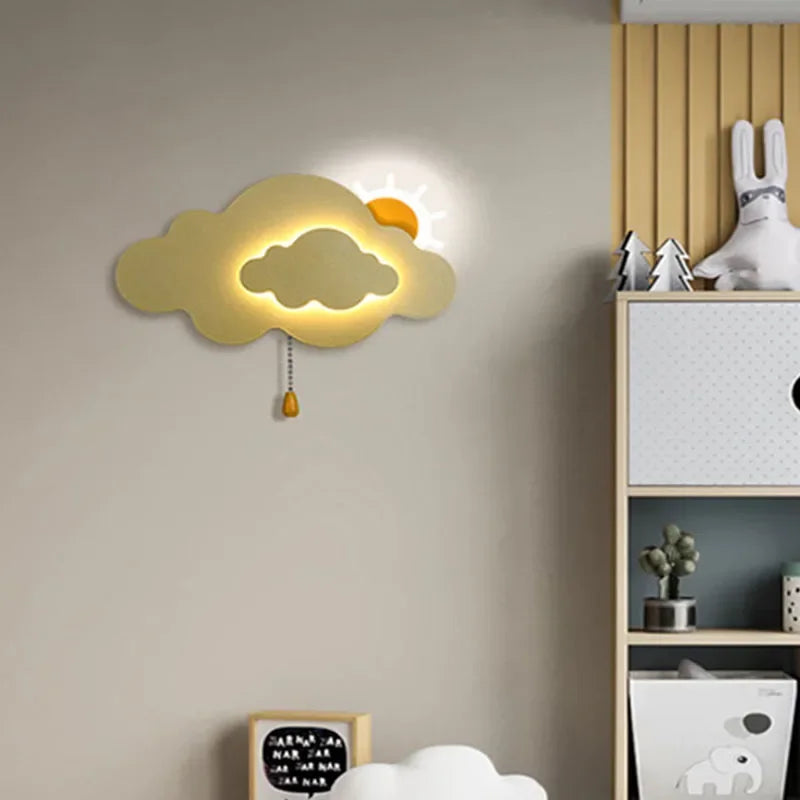 LED Wall Lamp for Kids' Rooms with Playful Design and Soft Light