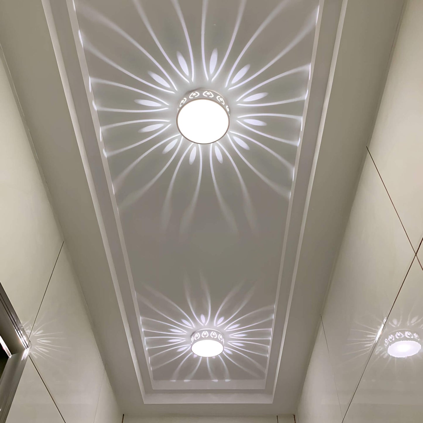 Modern LED Ceiling Light with Unique Ambient Patterns