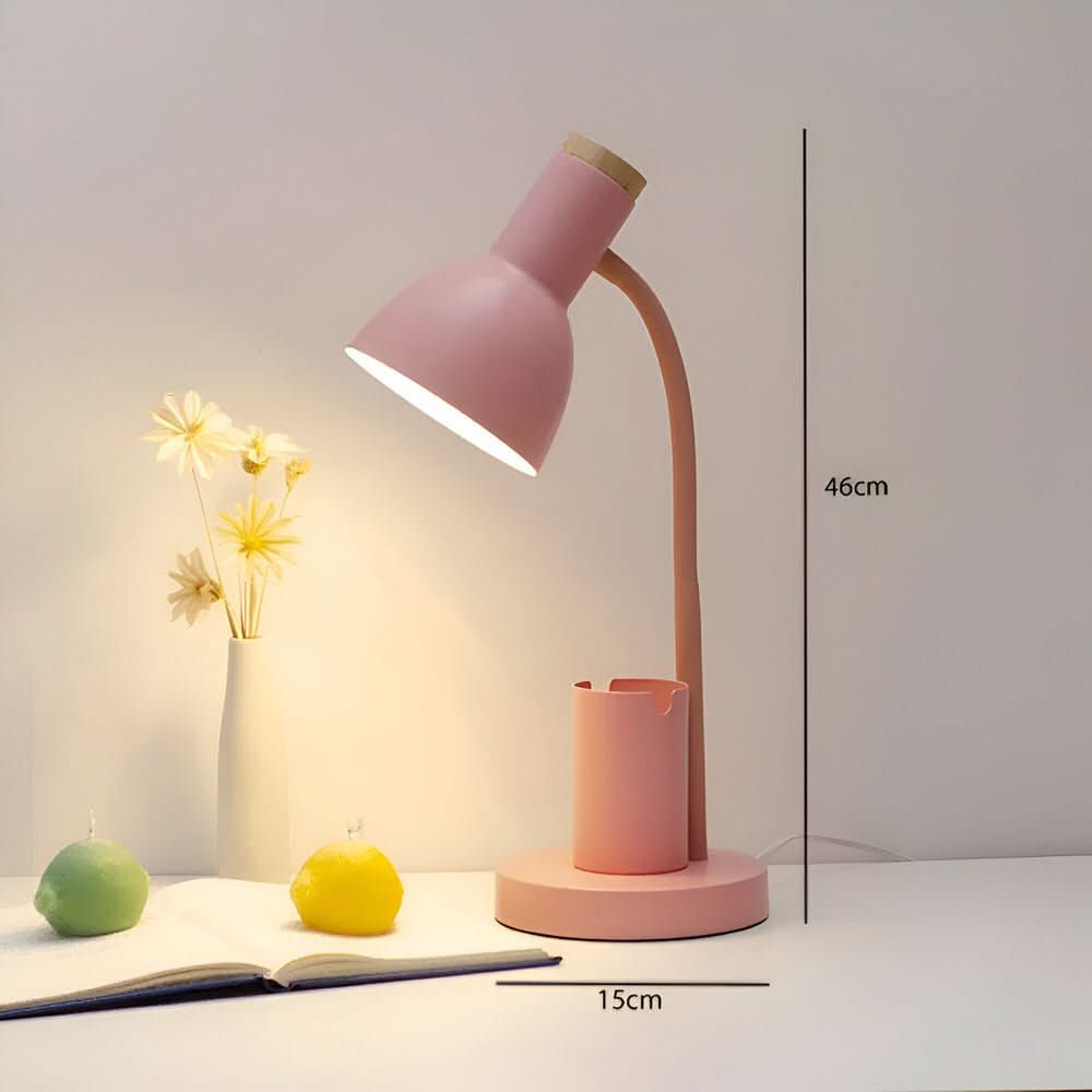 Modern LED Desk Lamp with Integrated Pen Holder