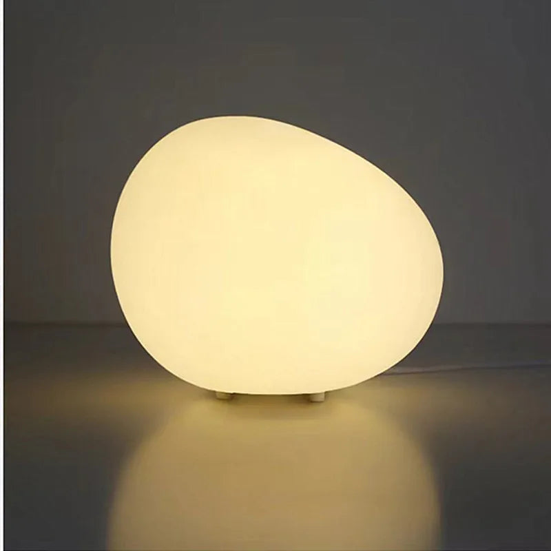 Dimmable Minimalist LED Table Lamp in Matte Black and White