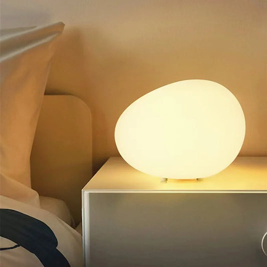 Dimmable Minimalist LED Table Lamp in Matte Black and White