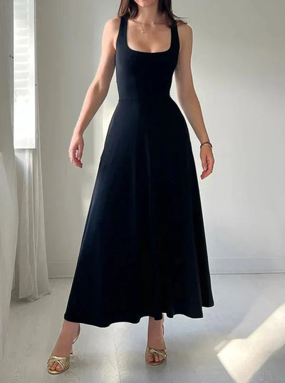 Celianne - Elegant Square Neck Dress
