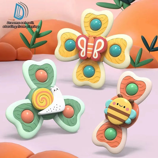 Montessori Water Wheel Bath Toy Set with Melodies and Tactile Buttons