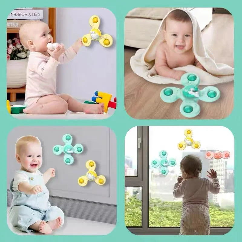 Montessori Water Wheel Bath Toy Set with Melodies and Tactile Buttons