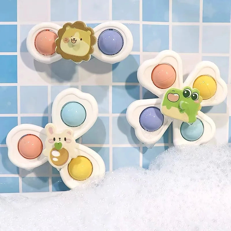 Montessori Water Wheel Bath Toy Set with Melodies and Tactile Buttons