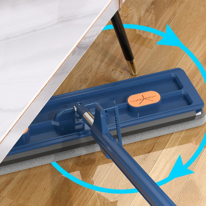 Large Flat Mop with 16.5-Inch Rotating Head and Adjustable Handle