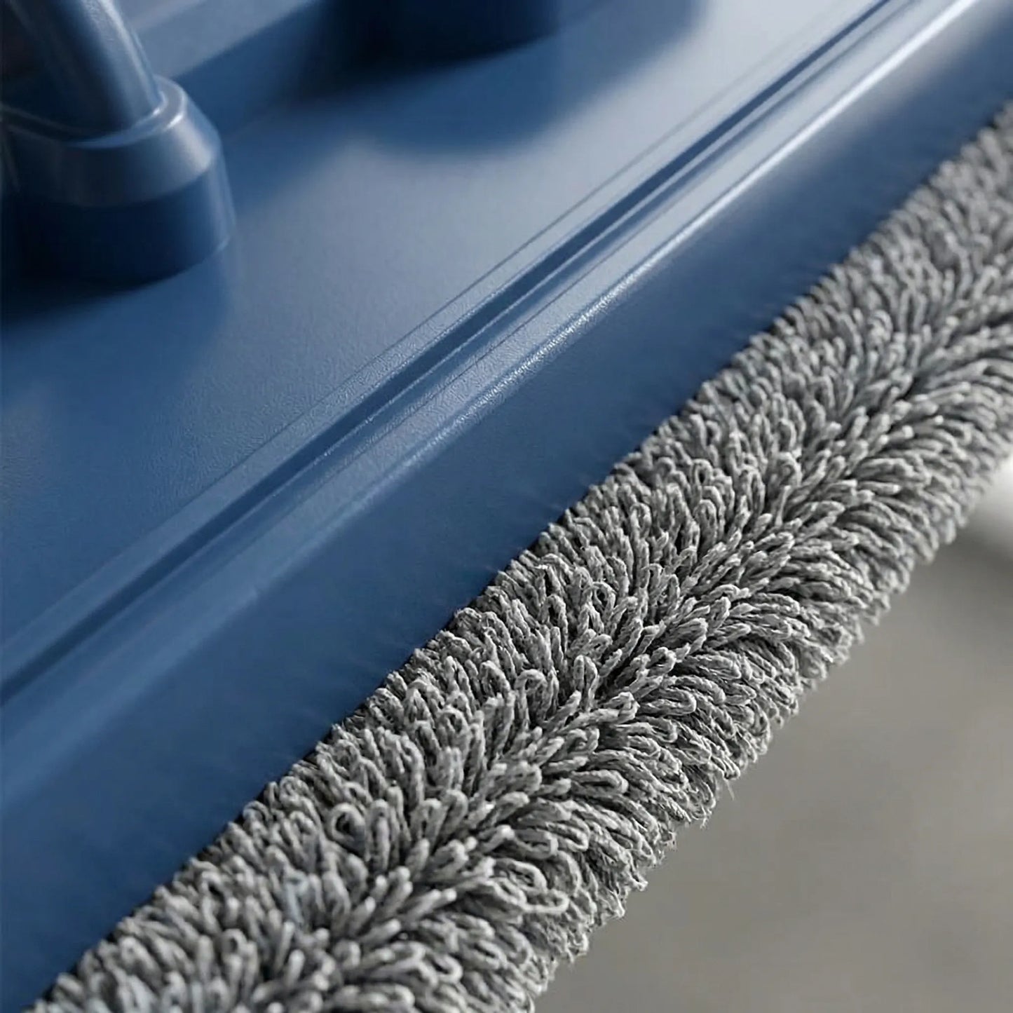 Large Flat Mop with 16.5-Inch Rotating Head and Adjustable Handle