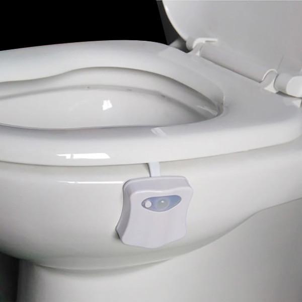 Motion-Activated LED Toilet Night Light with Adjustable Arm