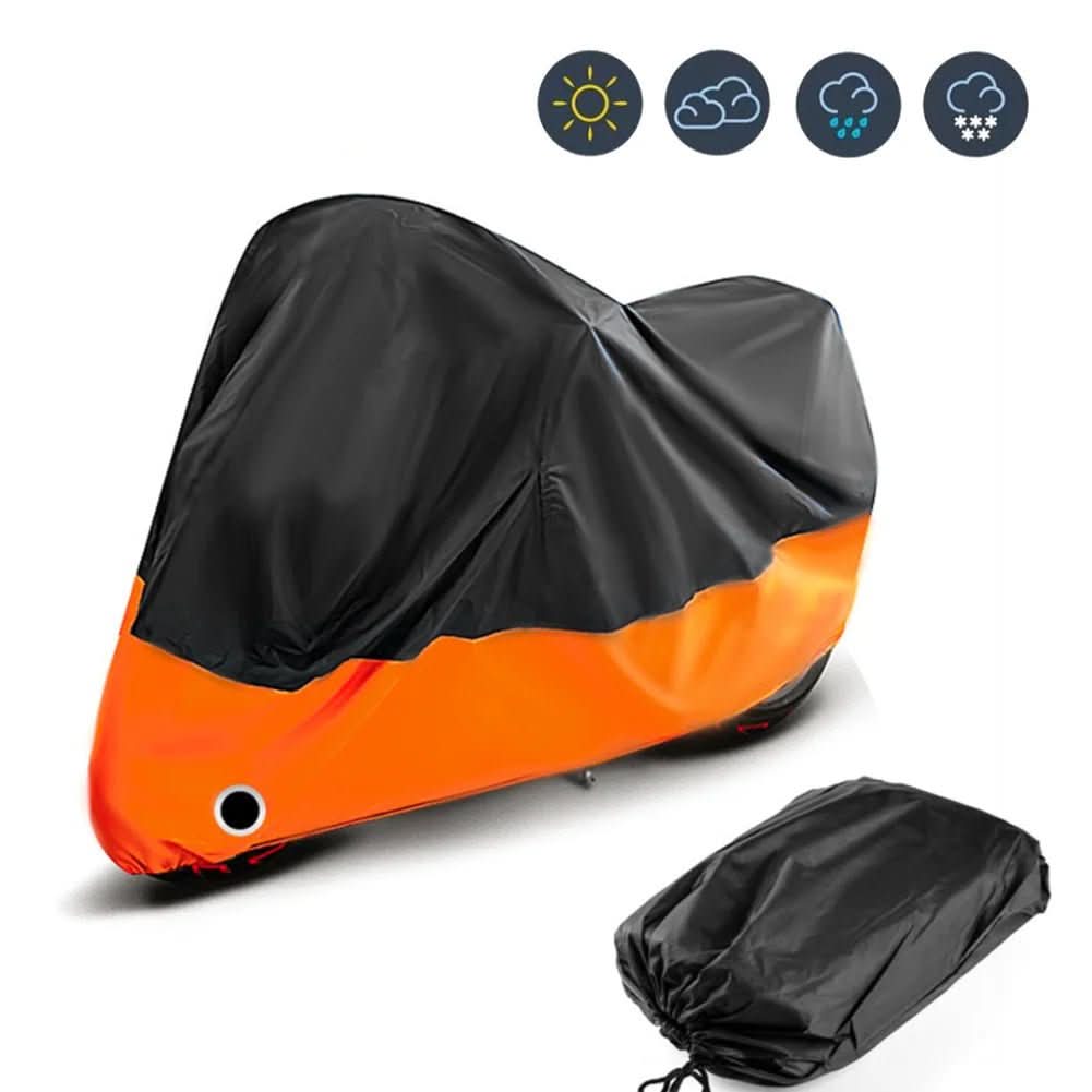 Waterproof Motorcycle Cover with UV Protection and Reflective Stripes