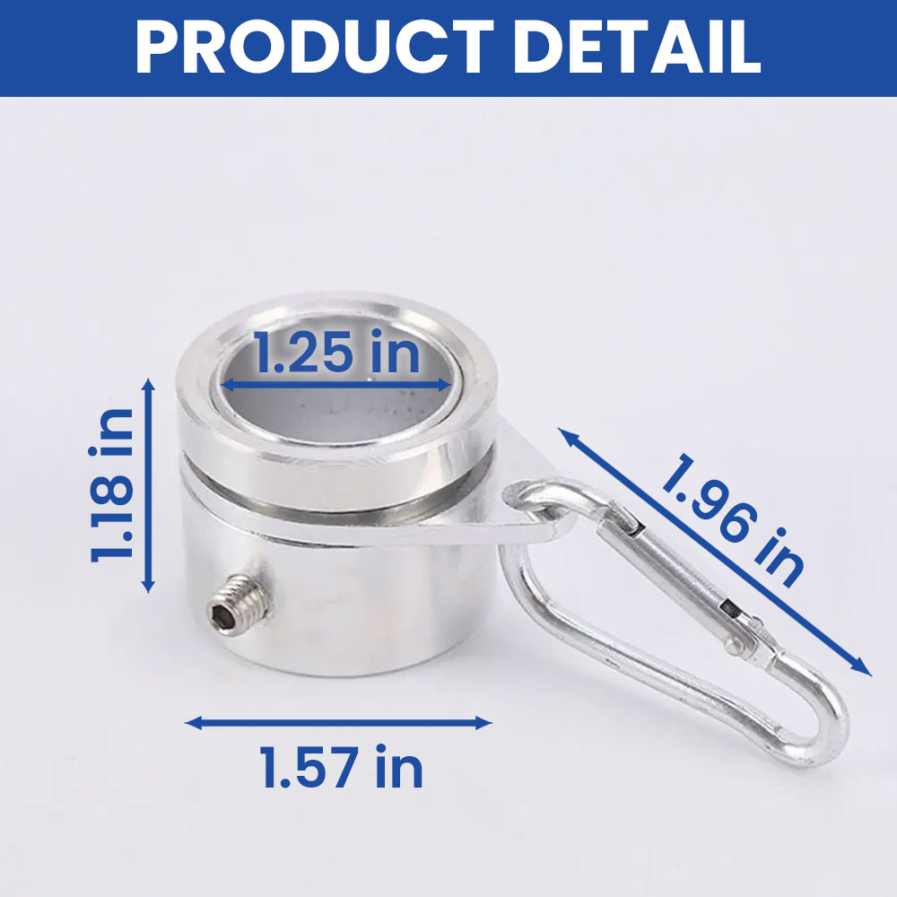360° Rotating Flag Pole Mounting Rings with Anti-Wrap Design