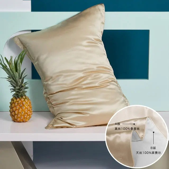 100% Mulberry Silk Pillowcase - Ultra Soft Luxury Bedding