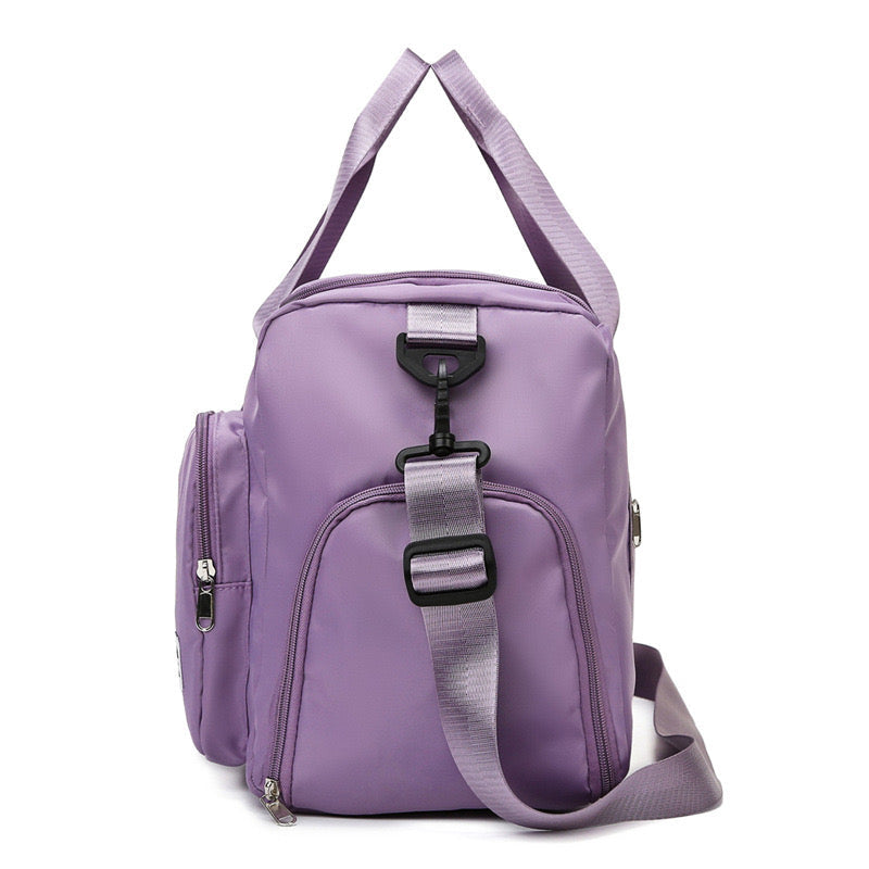 Multi-Pocket Waterproof Duffle Bag with Shoe Compartment