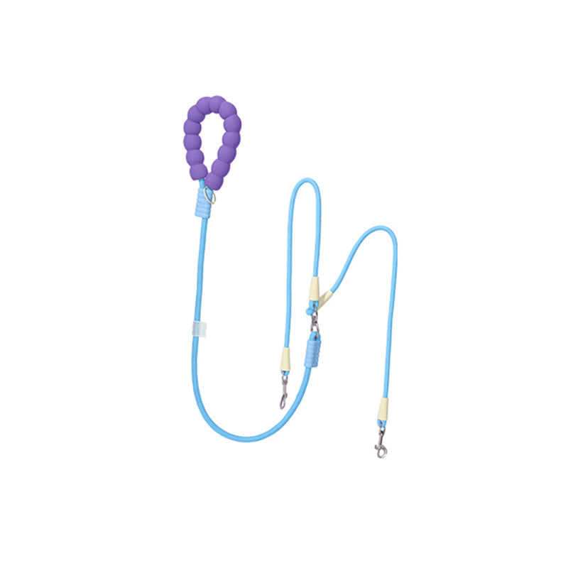 Tangle-Free Double Dog Leash with Comfortable Grip